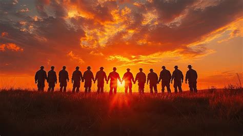 A diverse group of veterans standing together, symbolizing unity and shared experiences.
