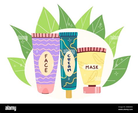 Illustration of various small skincare sample bottles and tubes.