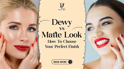 A split image showing a matte finish on one side of the face and a dewy finish on the other, achieved with E.l.f. setting sprays