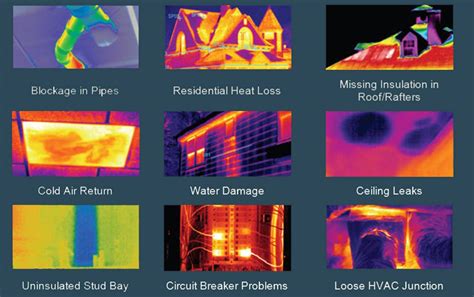 Infrared camera detecting heat differences on a roof surface.