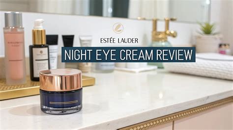 Infographic comparing the key benefits of different Estée Lauder eye creams