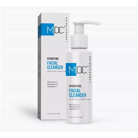 Product packaging of MDC Hydrating Facial Cleanser 150ml