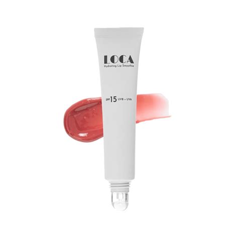 Infographic detailing the primary beneficial ingredients in Loca Lip Balm and their functions.
