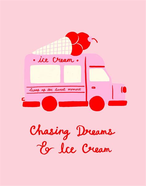 Illustration of a vintage ice cream truck with a cheerful jingle