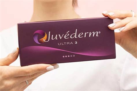 Infographic illustrating the different Juvederm products and their target areas.