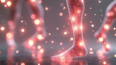 Close-up image of inflamed skin with a visual representation of arnica oil molecules reducing redness and swelling.