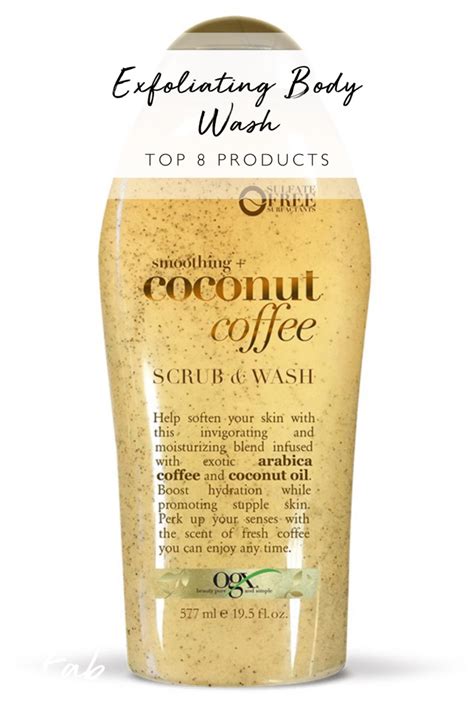 Close-up of a gel-based body wash with visible exfoliating particles or a clear, light texture.