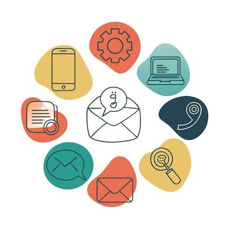 A graphic representing customer support channels, with icons for phone, email, and chat, emphasizing the need for efficient communication.