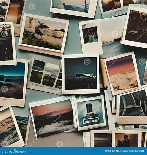 Collage of vintage Polaroid photos