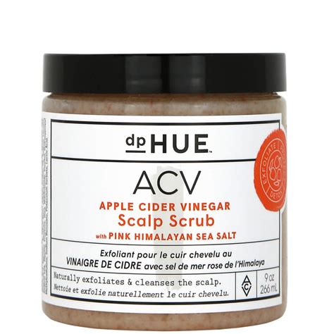 dpHUE Apple Cider Vinegar Scalp Scrub packaging and texture