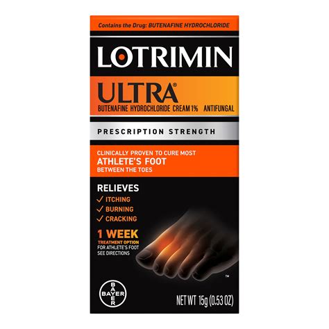 Infographic comparing the speed of Lotrimin Ultra® treatment against athlete's foot versus other common treatments.