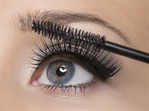 Photo of a person with flawless mascara application after a workout.