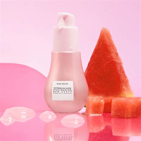 Image of the Glow Recipe Watermelon Glow collection, including different variations of the Dew Drops