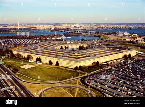 Exterior view of the Pentagon building.