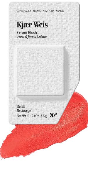 Kjaer Weis cream blush in its refillable compact