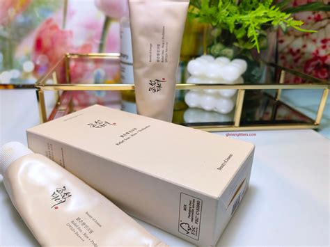 A close-up shot of the Beauty of Joseon Relief Sun sunscreen texture, highlighting its lightweight consistency.
