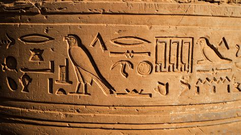 Ancient Egyptian hieroglyphs depicting cosmetic use and ingredients.