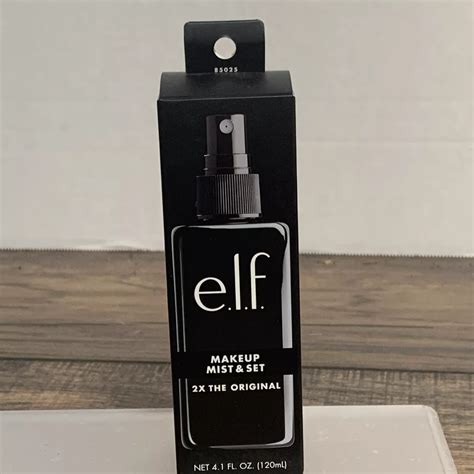 Comparison table of e.l.f. setting sprays, including the Makeup Mist & Set.