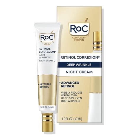 RoC Retinol Correxion Deep Wrinkle Night Cream packaging