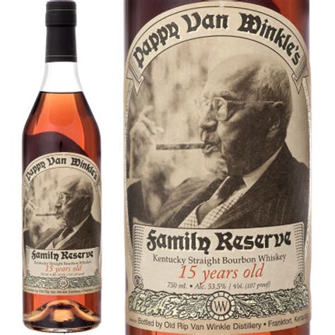 A collage of Old Rip Van Winkle and Pappy Van Winkle Family Reserve bottles.