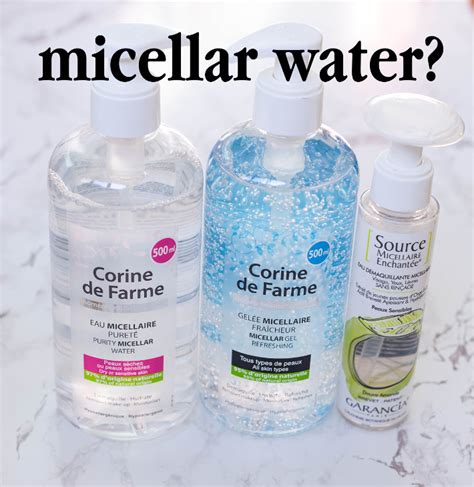 Comparison of micellar water and oil cleansers