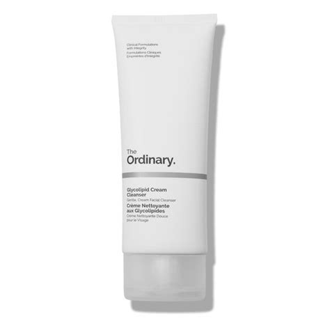 The Ordinary Glycolipid Cream Cleanser bottle and texture.
