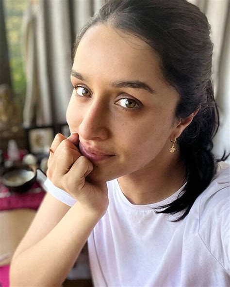 A selection of previous no-makeup selfies of Shraddha Kapoor.