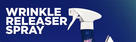 Infographic illustrating the three steps of using a wrinkle-release spray.