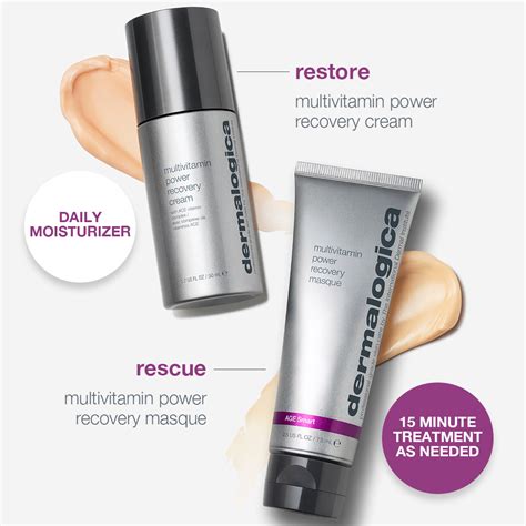 Illustration showing the recyclable components of the Dermalogica Vitamin Mask packaging.