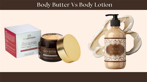 Illustration showcasing the difference in texture between body butter and lotion.