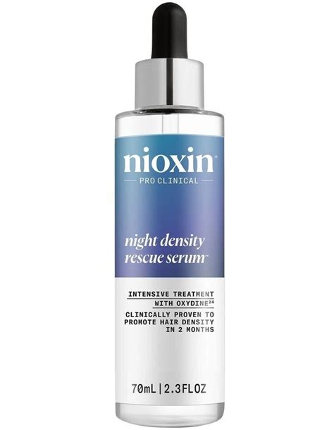 Infographic detailing the benefits of each active ingredient in Night Density Rescue Serum