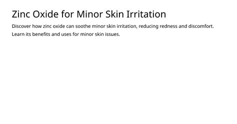 close-up diagram showing how zinc oxide works on skin irritation