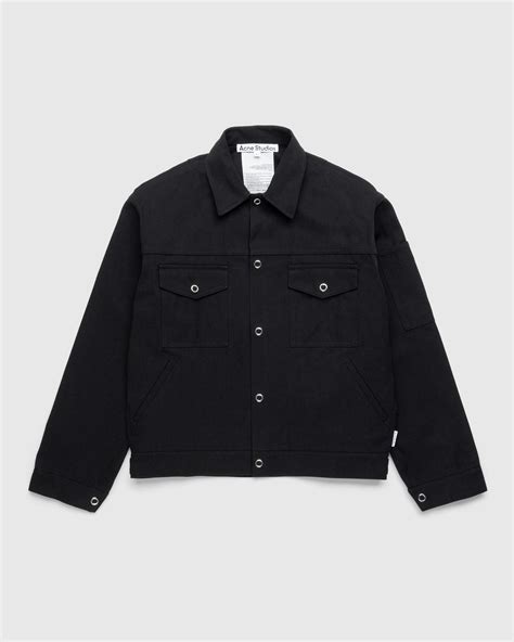 Infographic showing the silhouette of the Acne Studios Twill Jacket