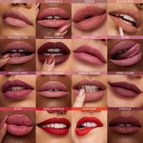 Swatches of various lip products: tinted balms, lipsticks in neutral shades, and lip glosses.