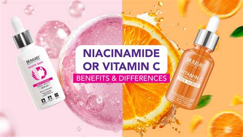 Infographic illustrating the synergistic effects of Vitamin C and Niacinamide on skin brightening and tone.