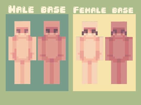 A split image showing the difference between advanced and sleek shading on Minecraft character skins.