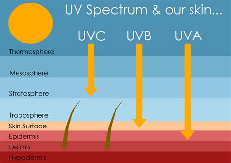 Infographic detailing the difference between UVA and UVB rays and the benefits of SPF.