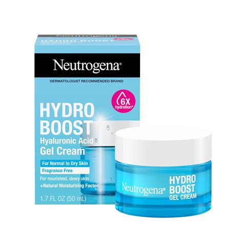 Product shot of Neutrogena Hydro Boost Hyaluronic Acid Gel Cream.