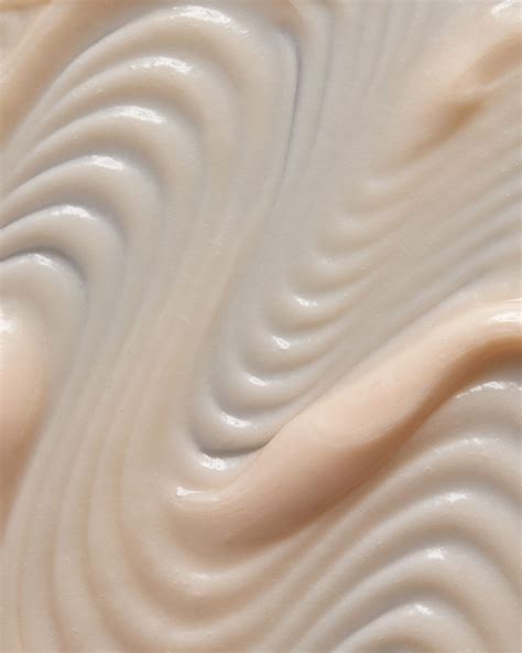 Close-up of the creamy texture of the cleanser