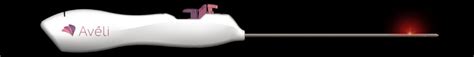 Illustration showing the Avéli device with its light and retractable blade