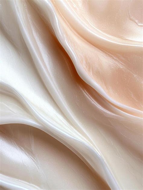 Close-up of the pearlescent texture of the Olay cream