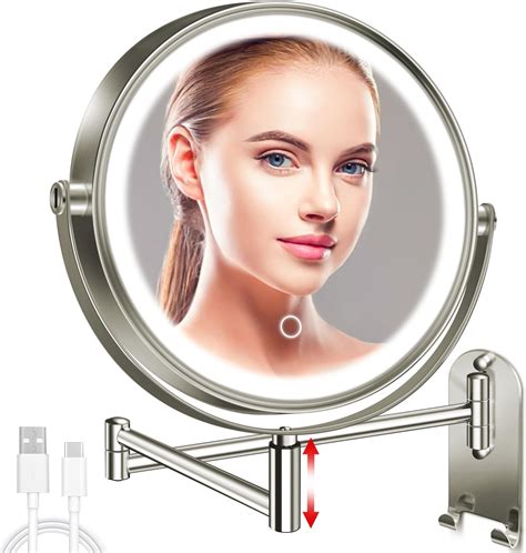 A selection of various makeup mirrors, showcasing different sizes and styles