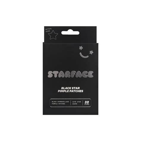 Starface Glow Stars pimple patches in a dark setting, glowing