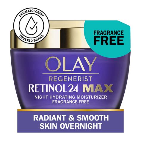 Image of Olay Regenerist Retinol24 Night Facial Serum, Eye Cream, and Moisturizer