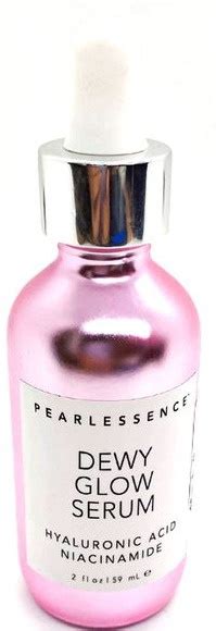 Photo of the Pearlessence Dewy Glow Serum bottle, highlighting its aesthetic appeal.