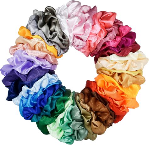 Assortment of scrunchies and hair accessories