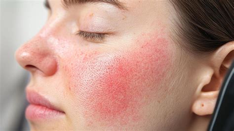 Image illustrating potential side effects like dryness and redness on skin