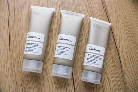A visual comparison of different The Ordinary moisturizers, highlighting textures and key ingredients.