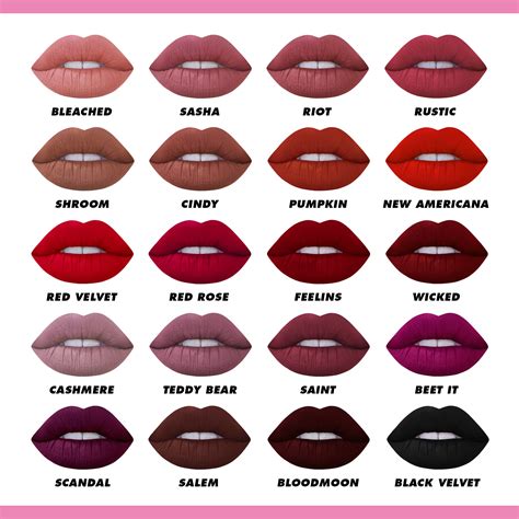 Side-by-side swatches of Lime Crime Velvetine shades purchased from Wish.com.