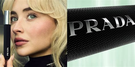 Sabrina Carpenter in a campaign image for Prada Beauty's Pradascope mascara